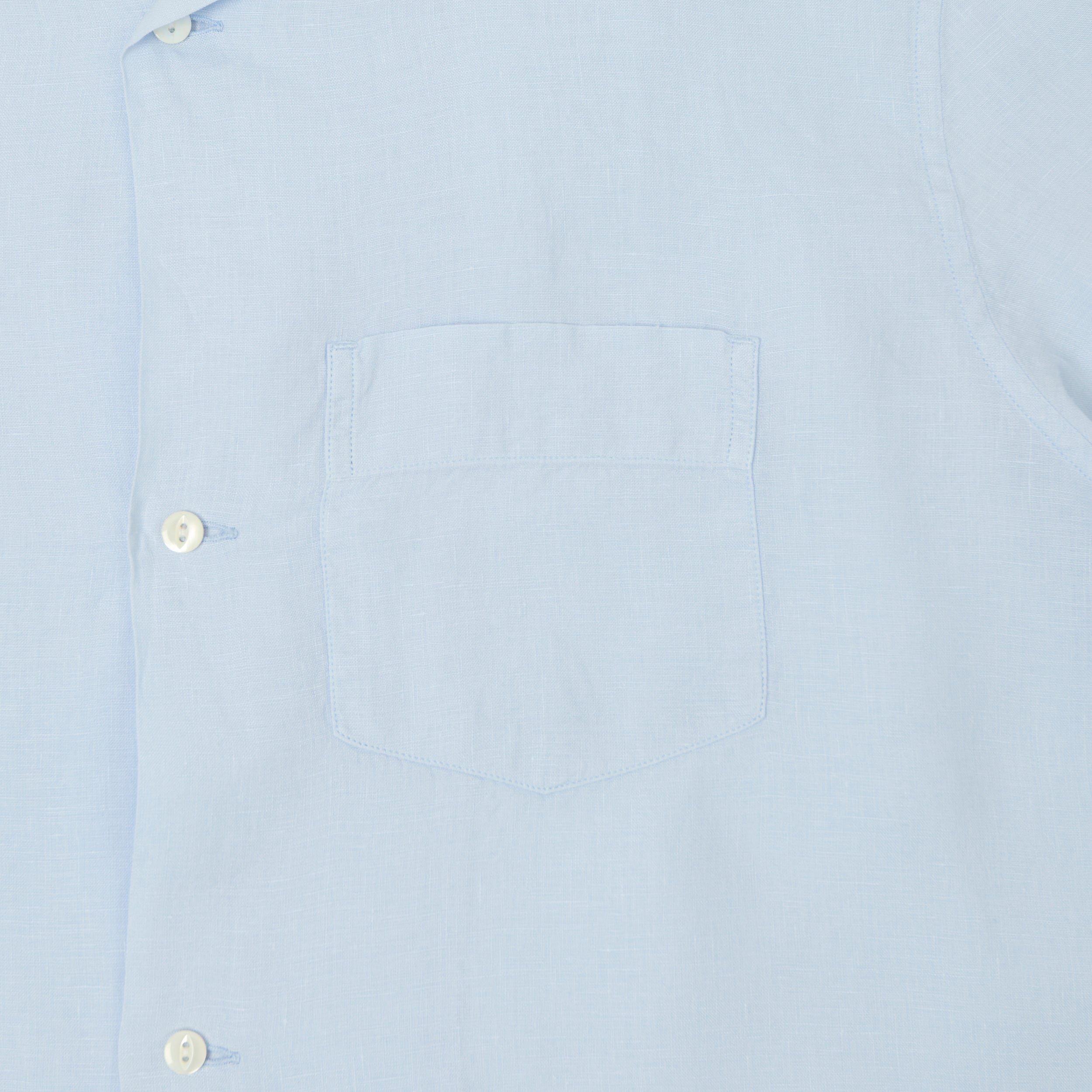 Knickerbocker 'Marina' Linen Camp Shirt - Sky