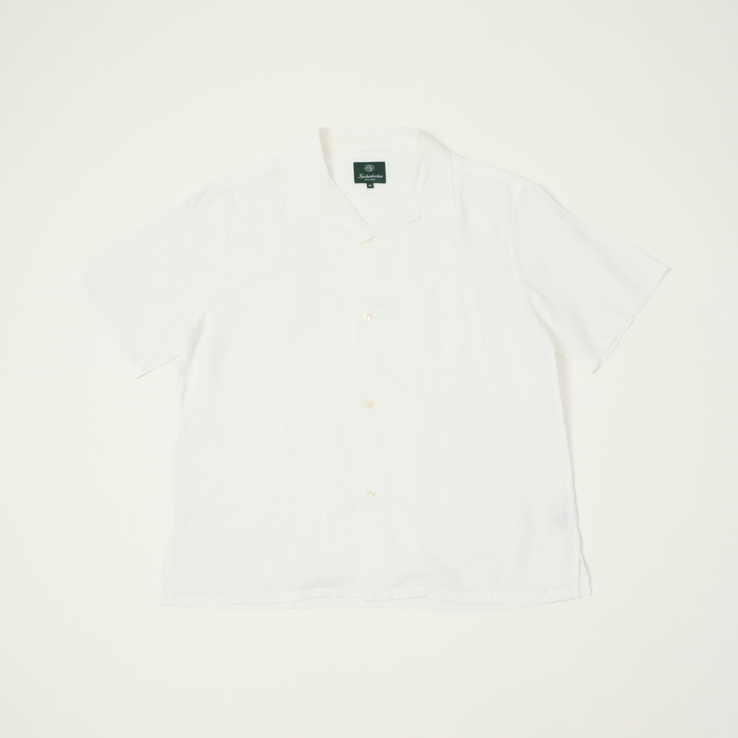 Knickerbocker 'Marina' Linen Camp Shirt - White