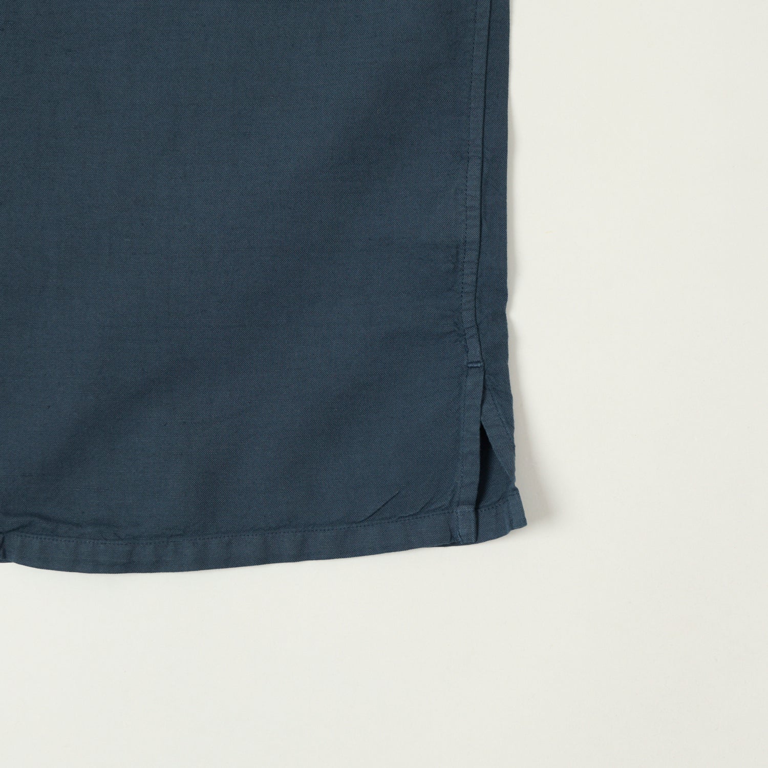 Knickerbocker Mar Cotton & Linen Shirt - Navy