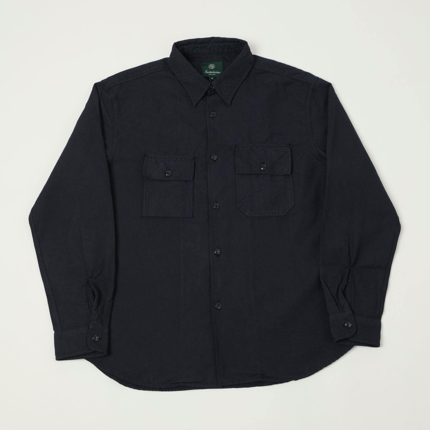 Knickerbocker 'Pacific' Cotton/Linen Twill Shirt - Navy