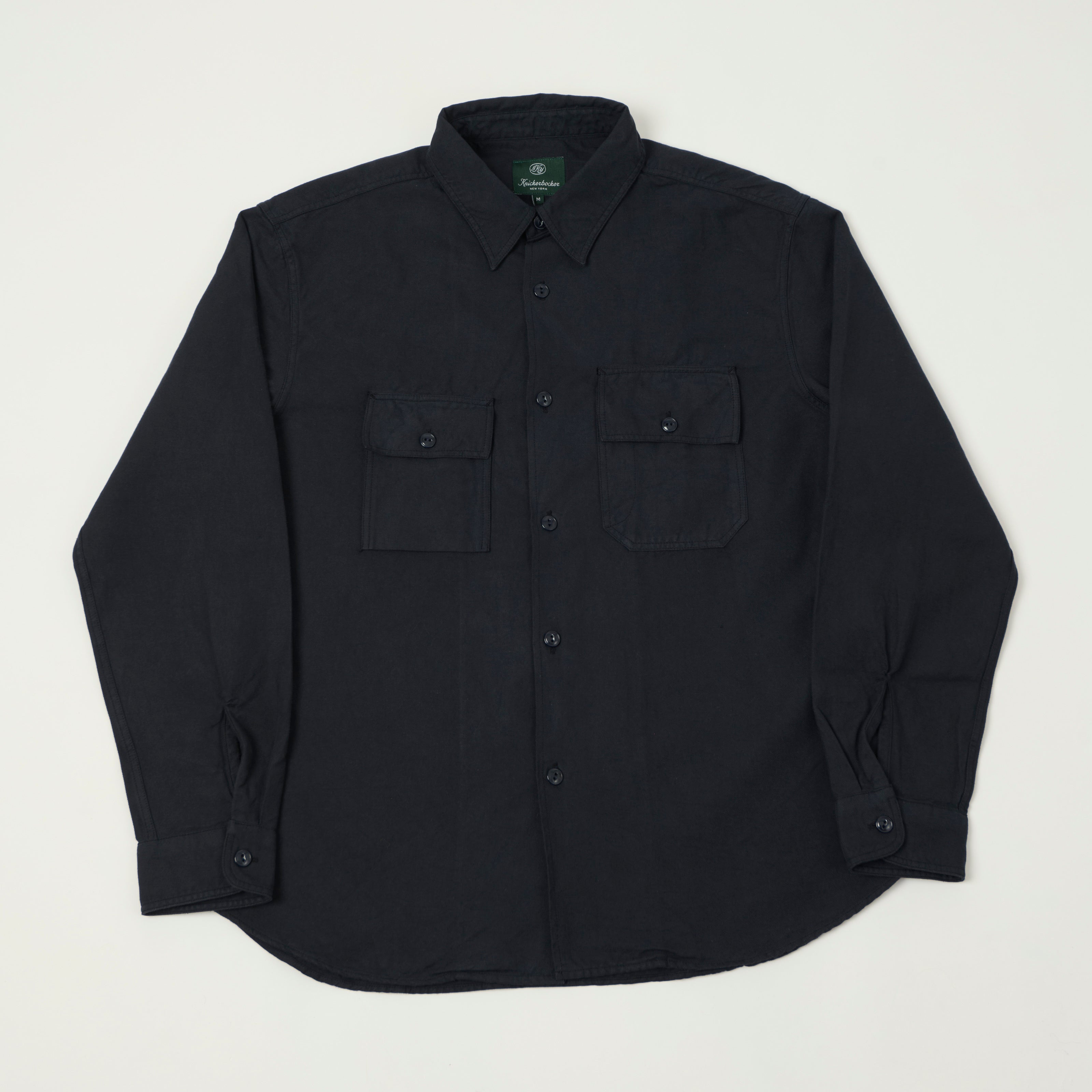 Knickerbocker 'Pacific' Cotton/Linen Twill Shirt - Navy