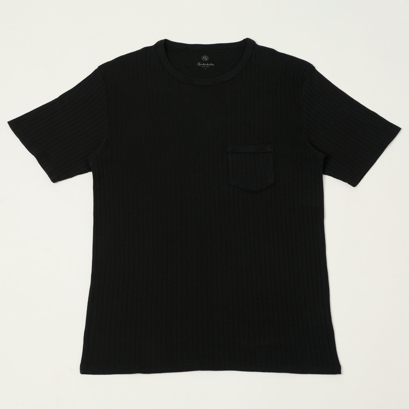 Knickerbocker Rib Pocket T-Shirt - Black