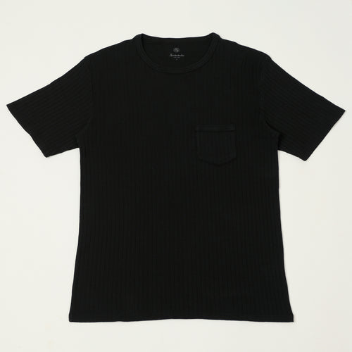 Knickerbocker Rib Pocket T-Shirt - Black