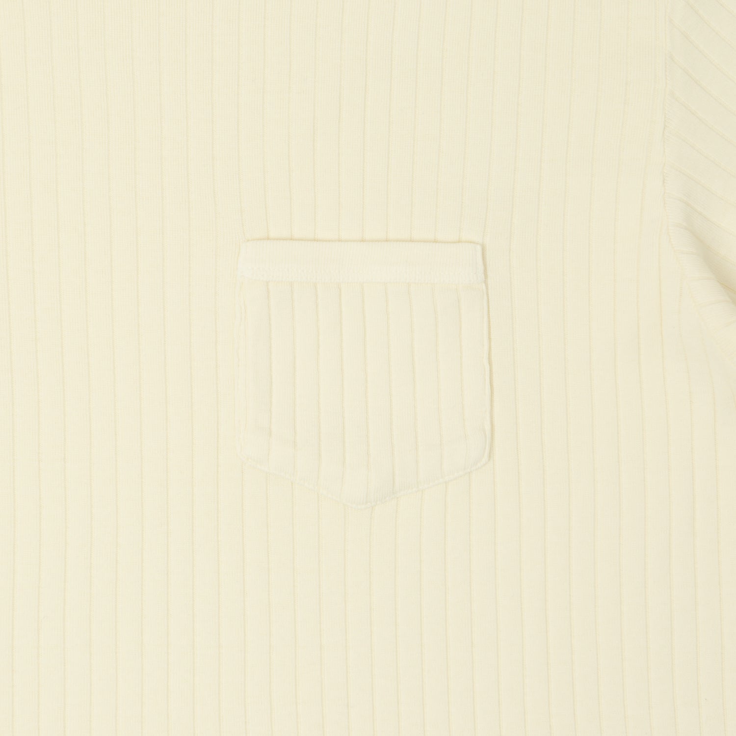 Knickerbocker Rib Pocket T-Shirt - Milk