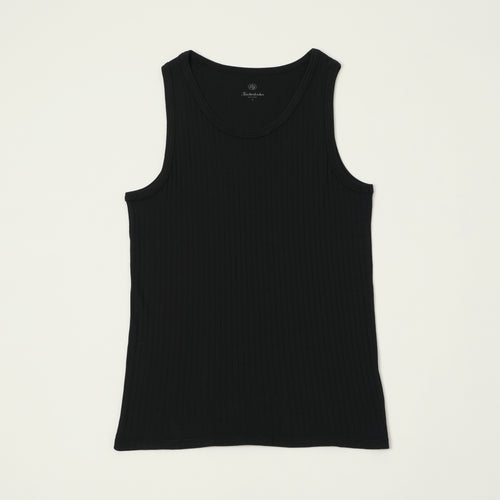 Knickerbocker Ribbed Tank Top - Black