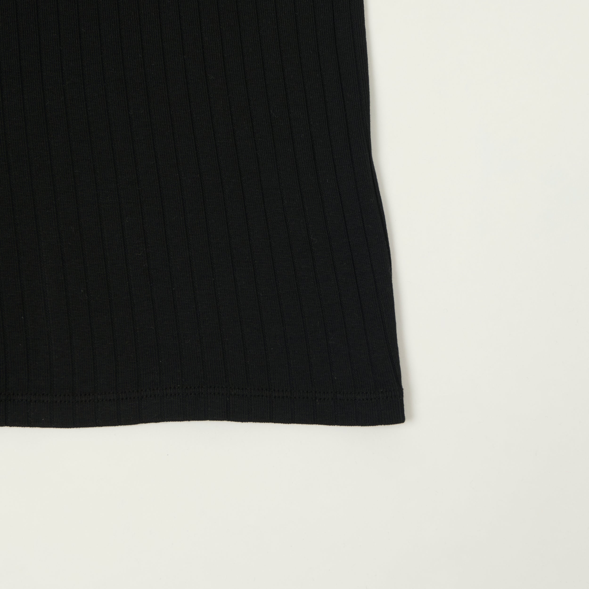 Knickerbocker Ribbed Tank Top - Black