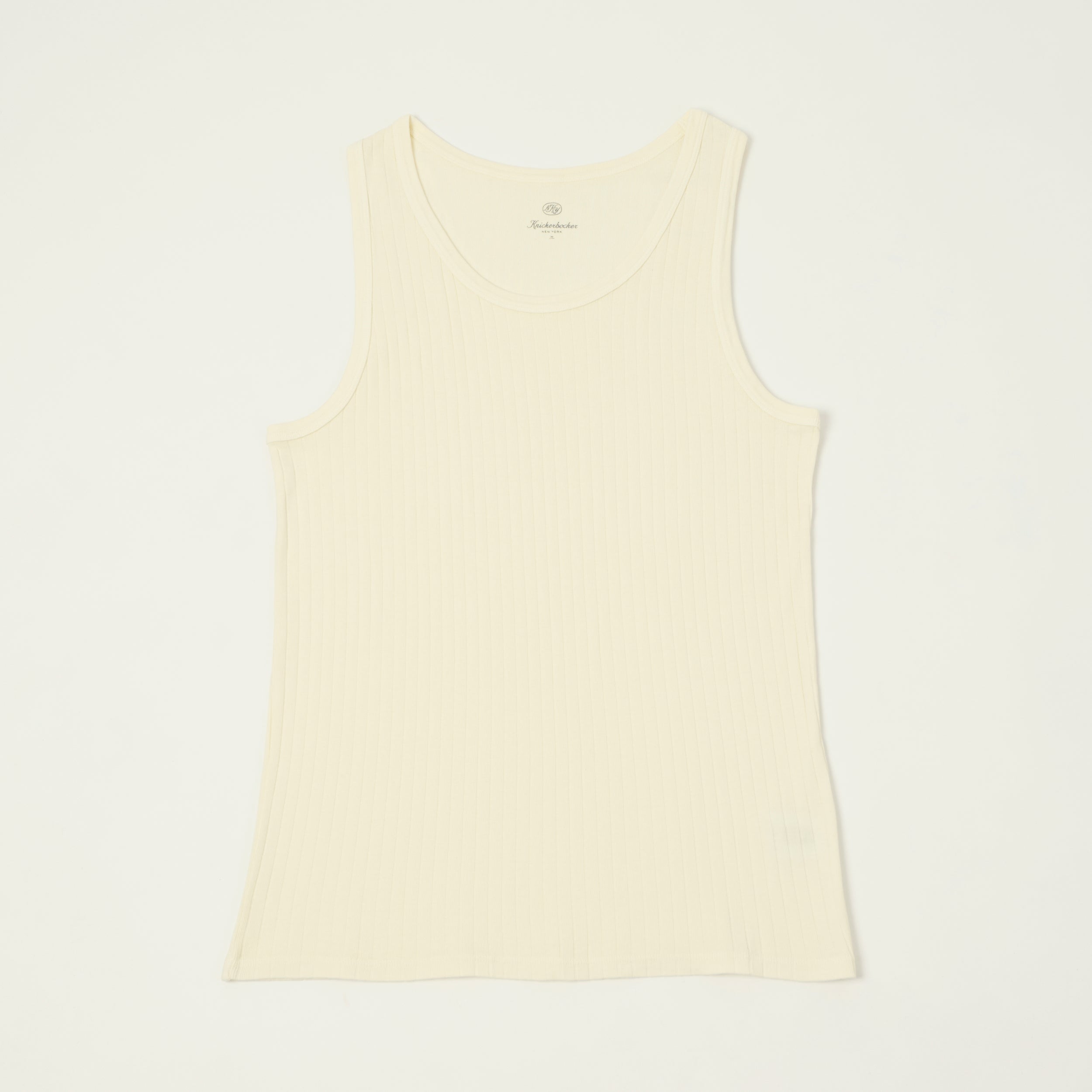 Knickerbocker Ribbed Tank Top - Milk