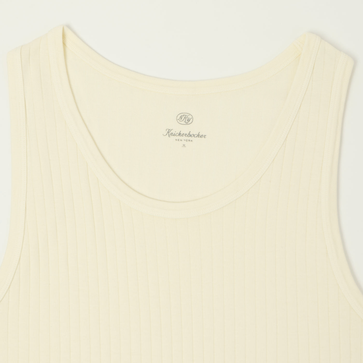 Knickerbocker Ribbed Tank Top - Milk