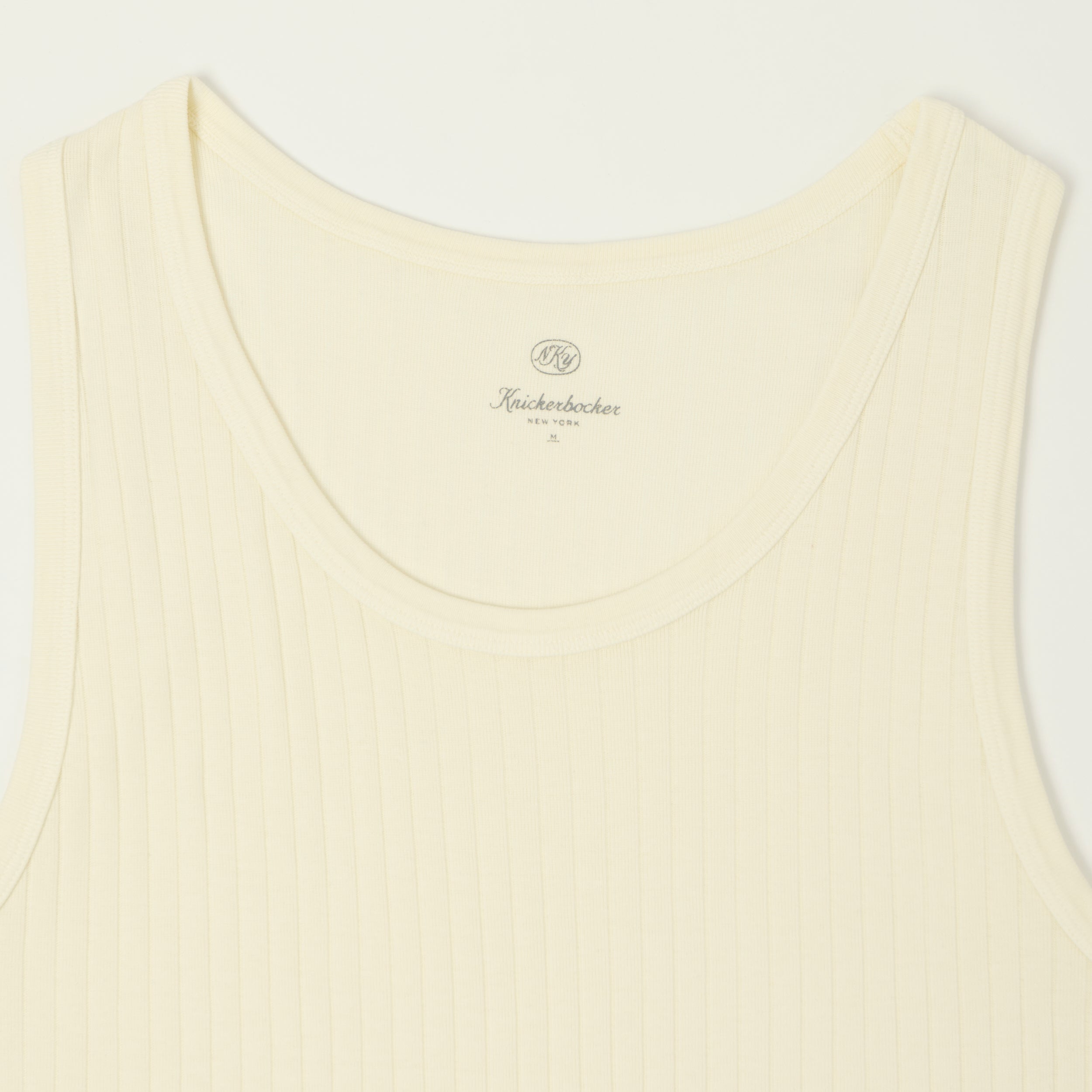 Knickerbocker Ribbed Tank Top - Milk