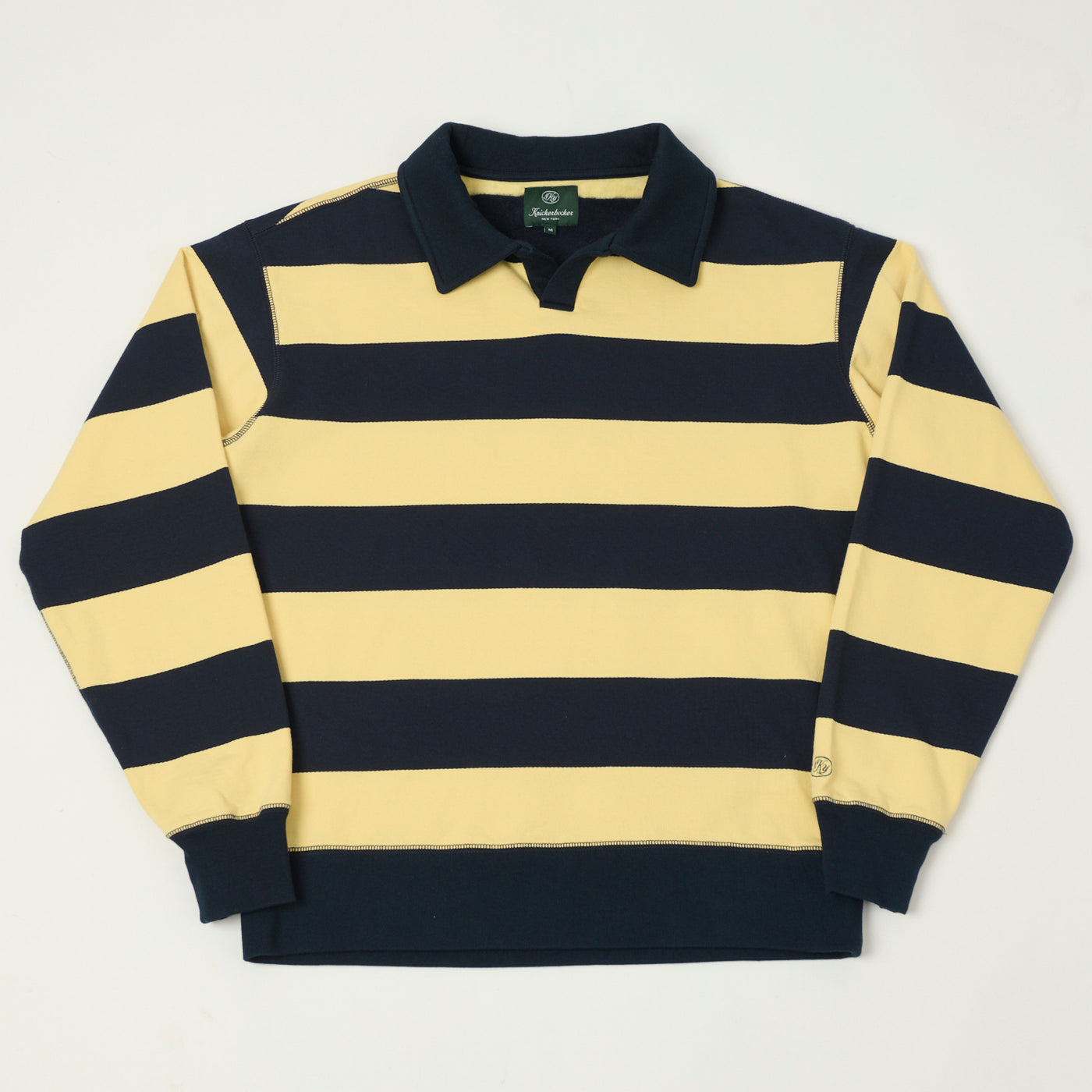 Knickerbocker Rugby Polo Sweatshirt - Navy/Yellow