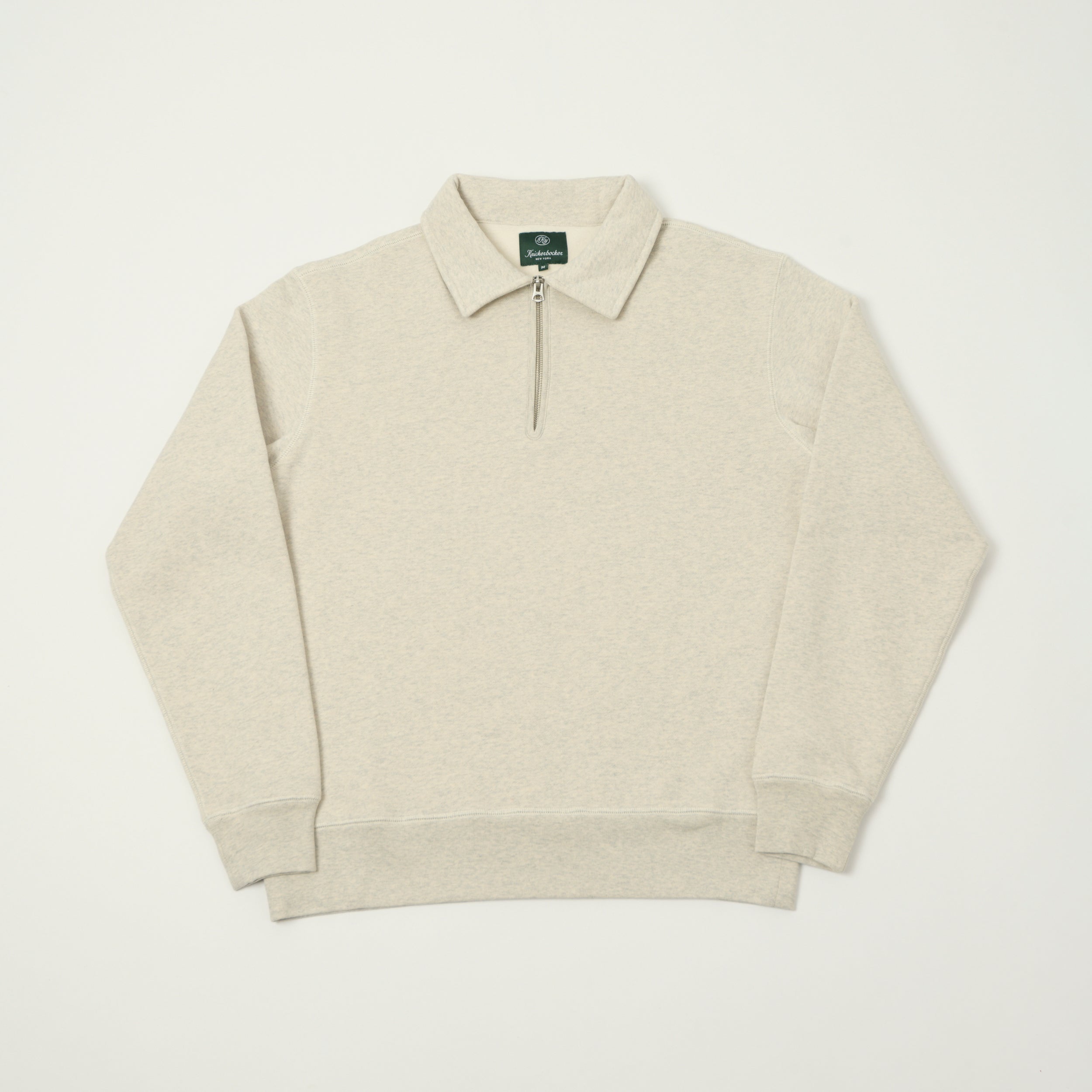 Knickerbocker 'Stadium Loft' Quarter Zip Sweatshirt - Oat Grey