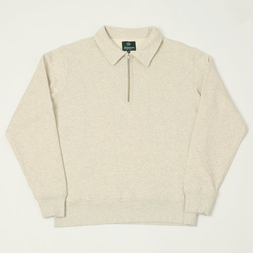 Knickerbocker 'Stadium Loft' Quarter Zip Sweatshirt - Oat Grey