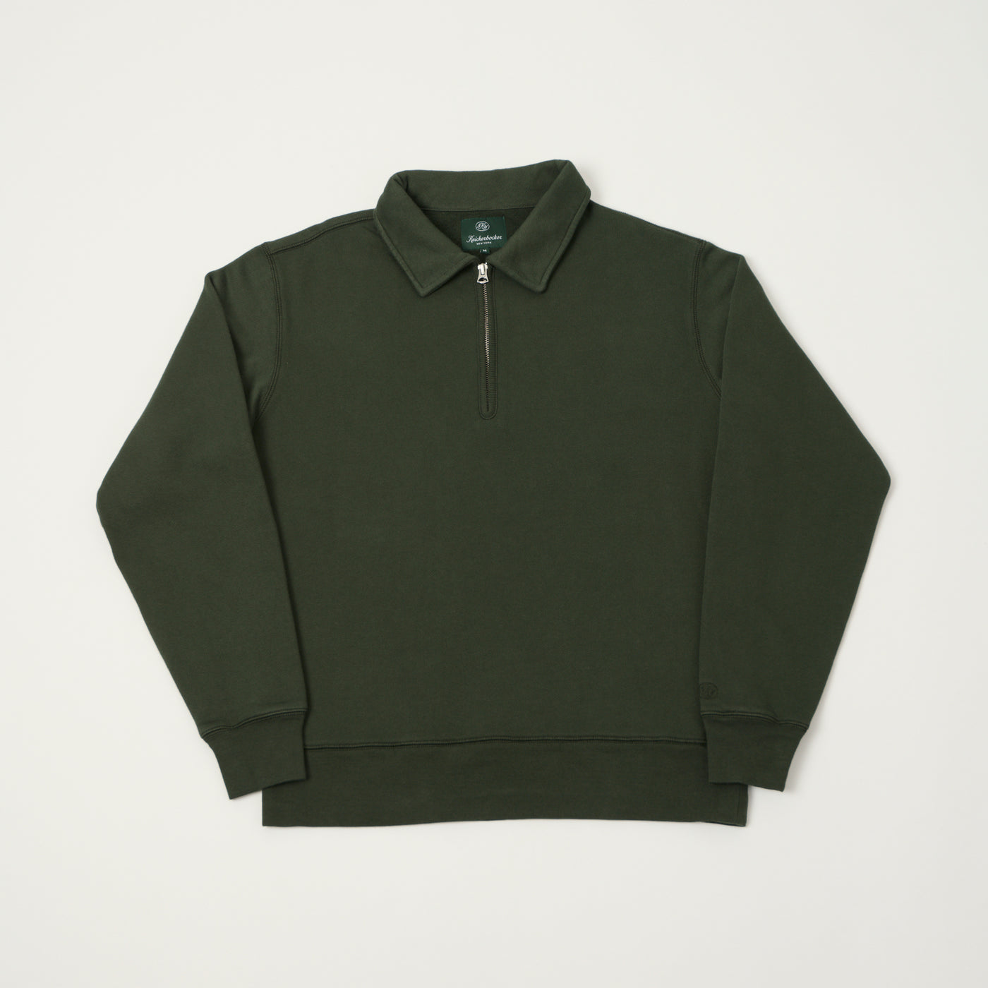 Knickerbocker 'Stadium Loft' Quarter Zip Sweatshirt - Deep Forest