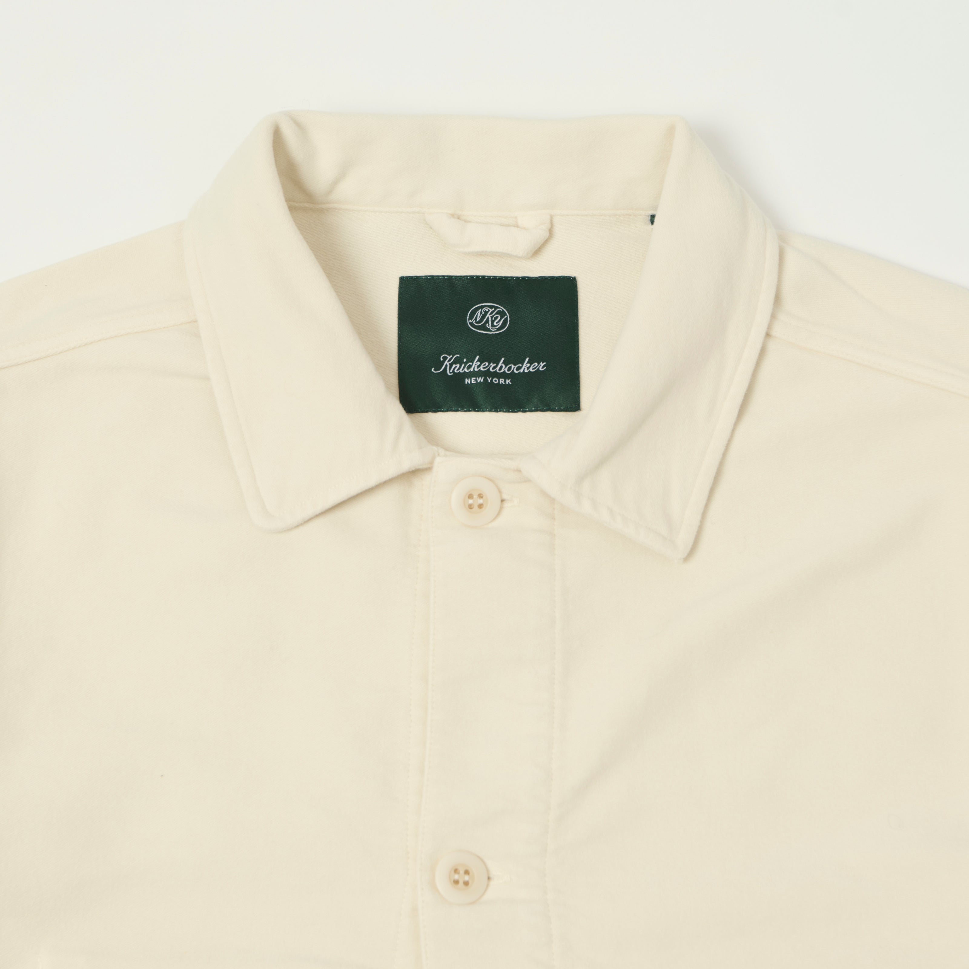 Knickerbocker 'Trade' French Moleskin Chore Jacket - Bone