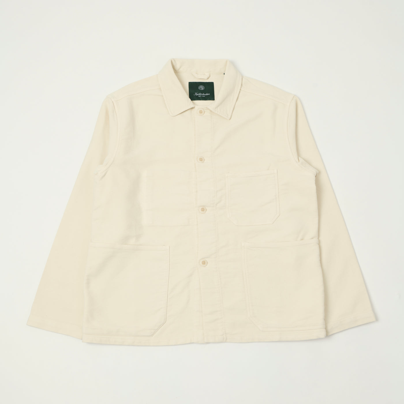 Knickerbocker 'Trade' French Moleskin Chore Jacket - Bone