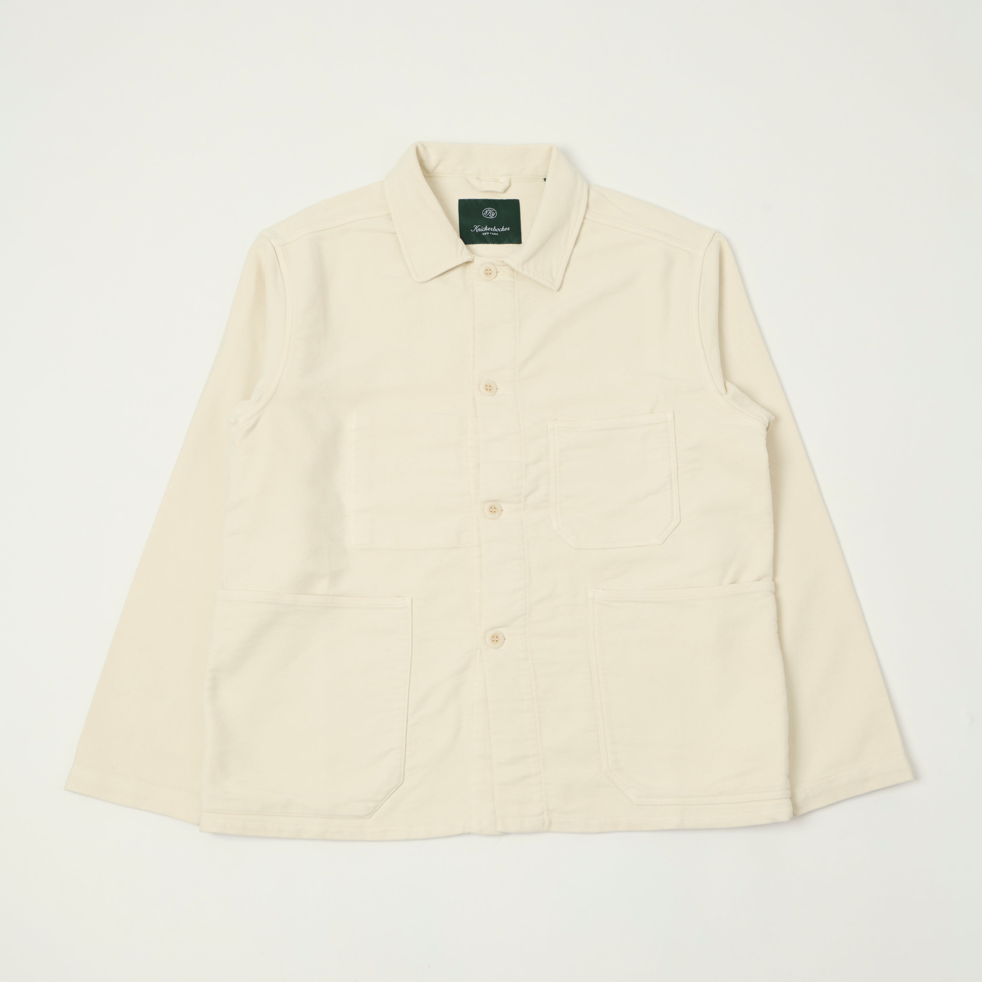 Knickerbocker 'Trade' French Moleskin Chore Jacket - Bone