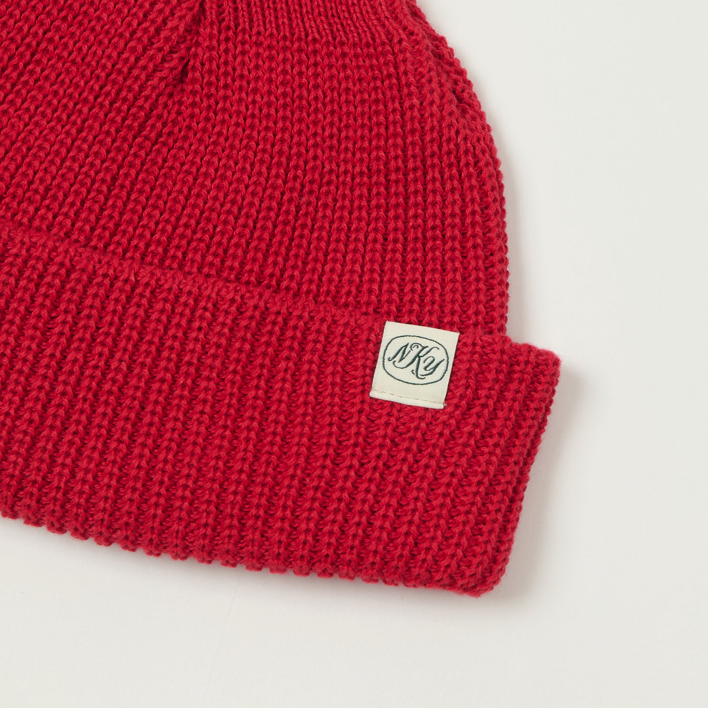 Knickerbocker Cotton Watch Cap - Red