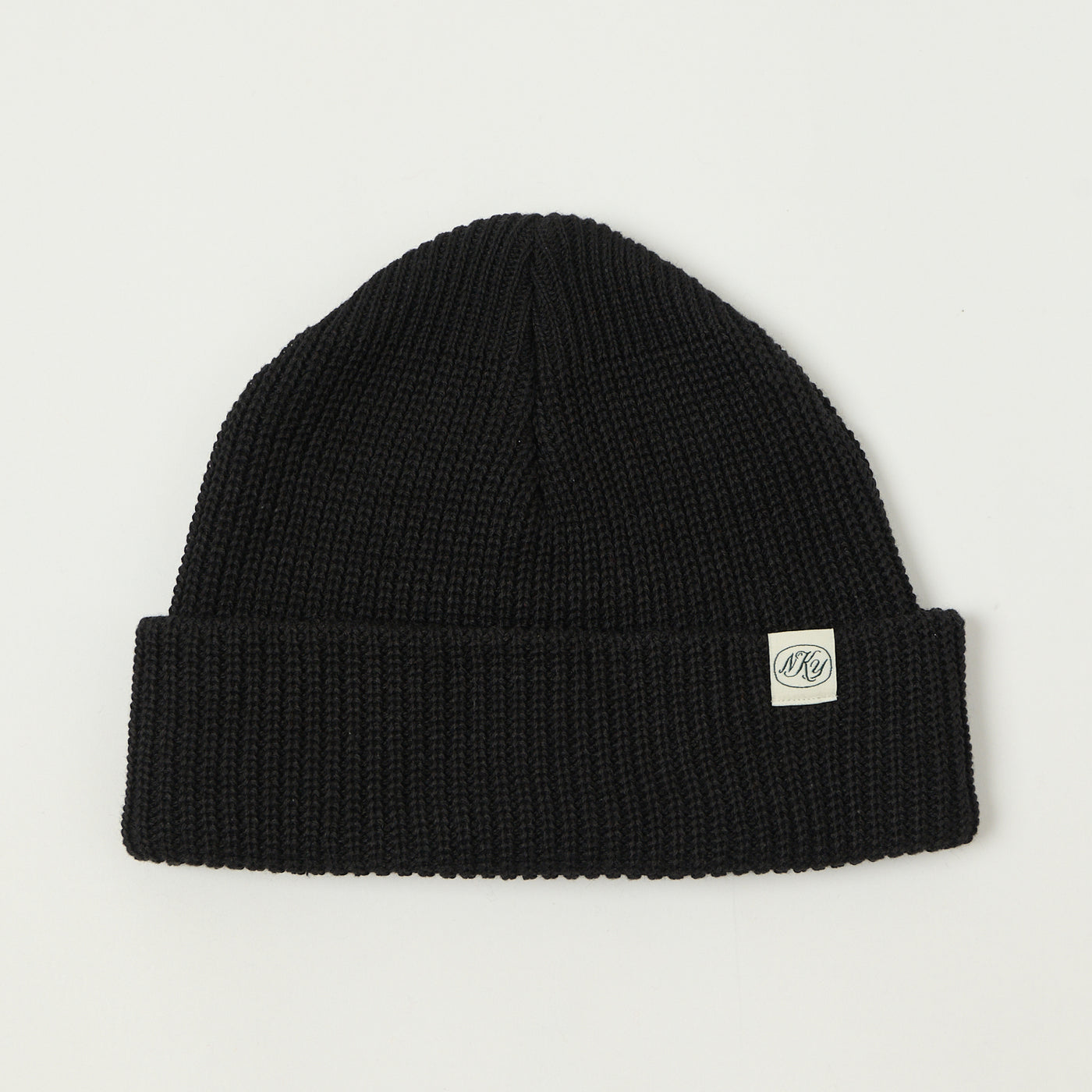 Knickerbocker Cotton Watch Cap - Black