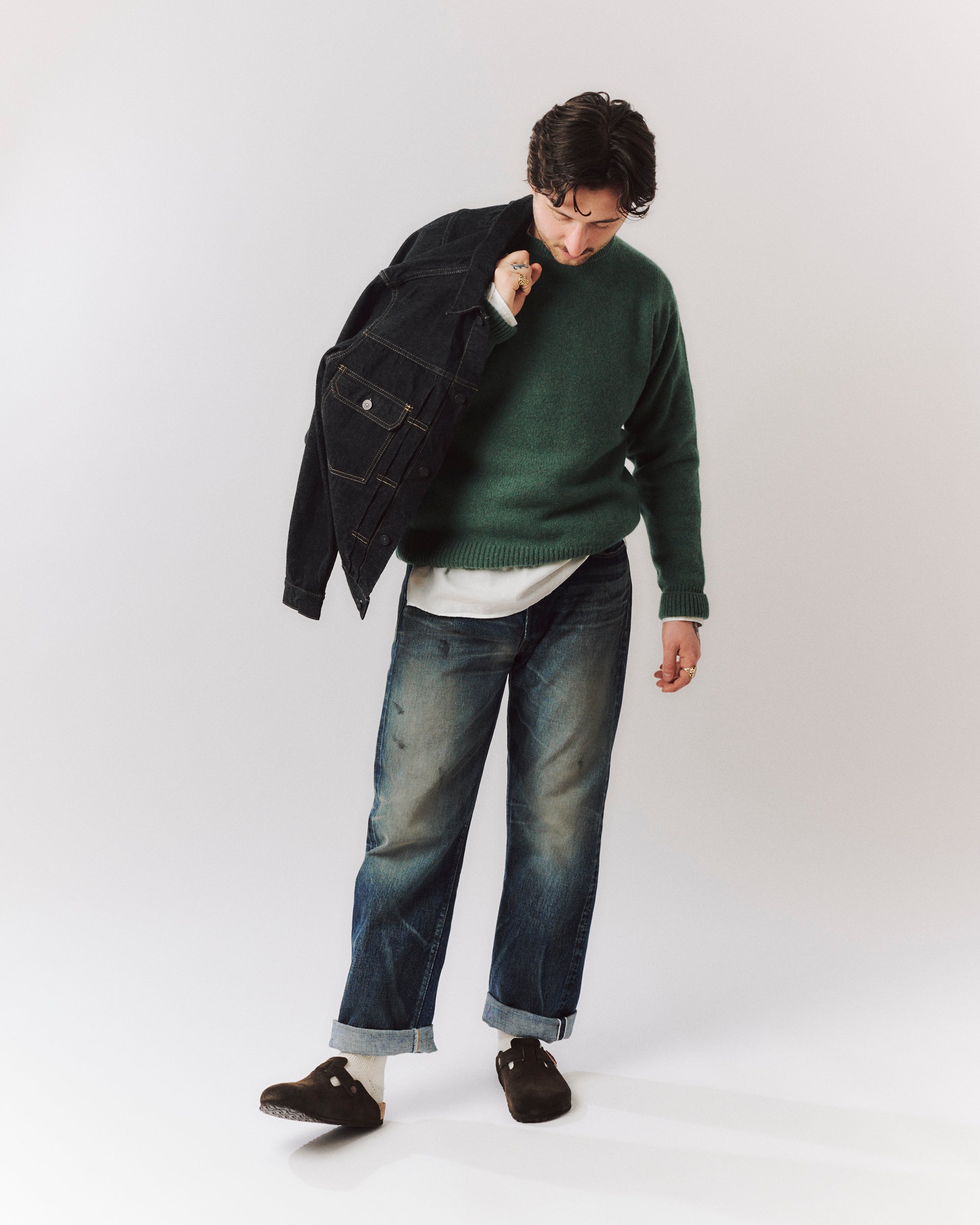 Birkenstock Boston Suede Leather Shoe - Mocha