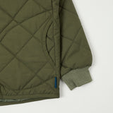 Lavenham Big Quilt Bomber Jacket - Olive Green