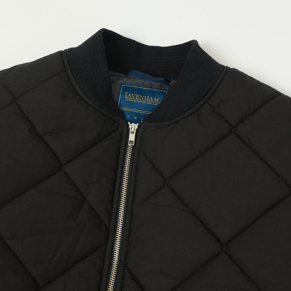 Lavenham Big Quilt Bomber Jacket - Lamp Black