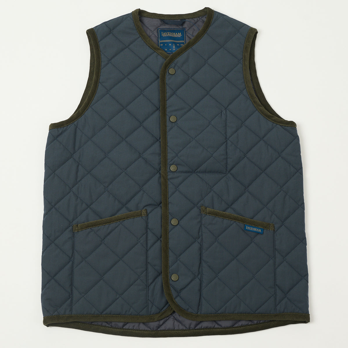 【LAVENHAM for L'ECHOPPE】BIG QUILT GILLET Lavenham Big Quilt Bomber Gilet - Olive Green | SON OF A STAG