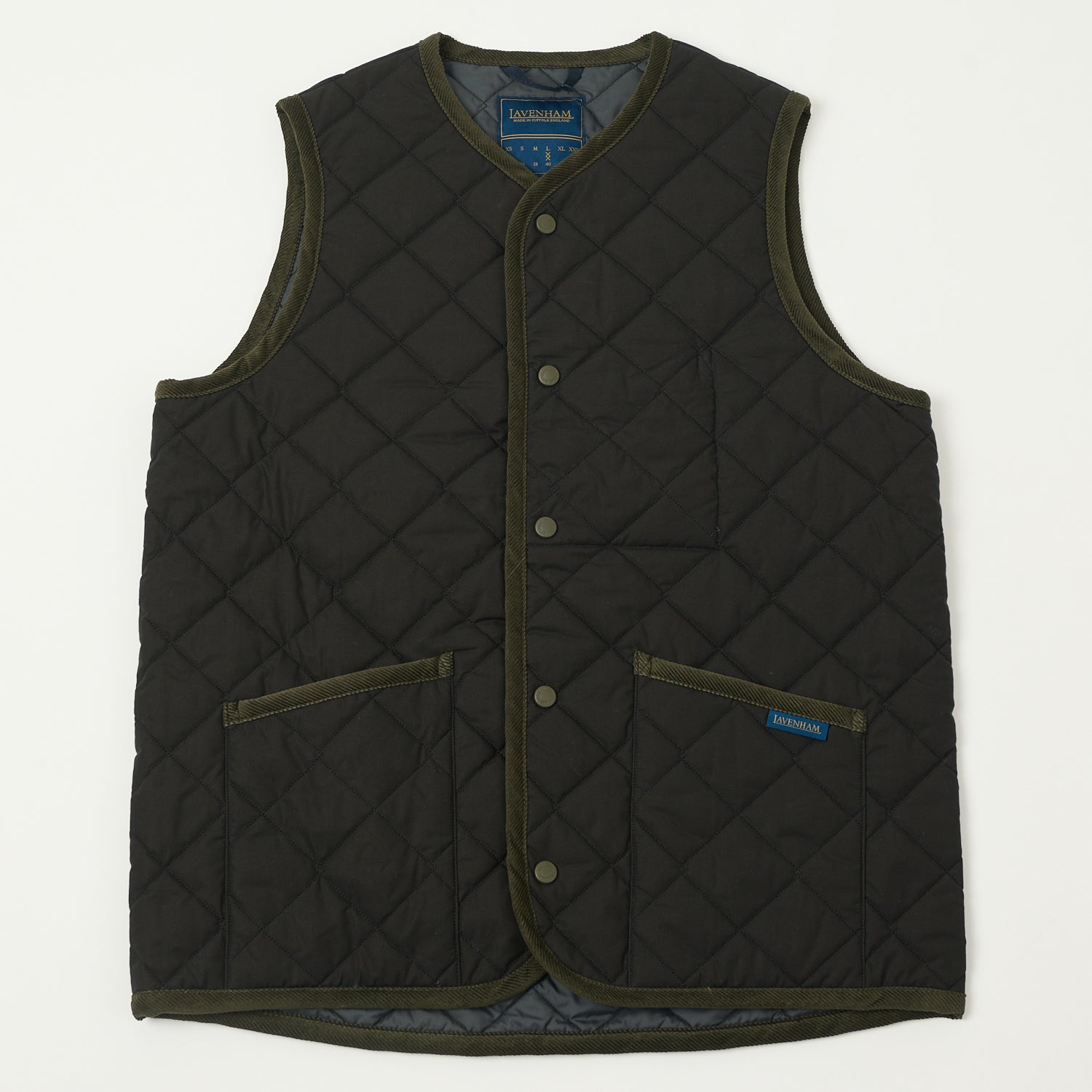 Lavenham Big Quilt Bomber Gilet - Olive Green – SON OF A STAG