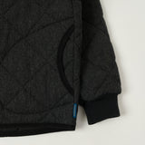 Lavenham 'Son of Stag' Big Quilt Wool Bomber Jacket - Charcoal