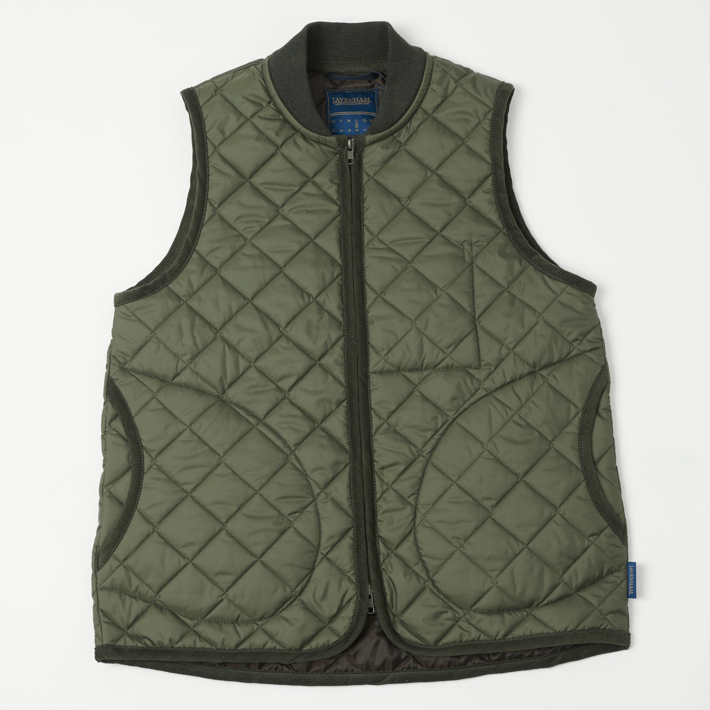 ジャケット・アウター lavenham mickfield gilet / olive green LAVENHAM_RECYCLED_GILET_MENS_O