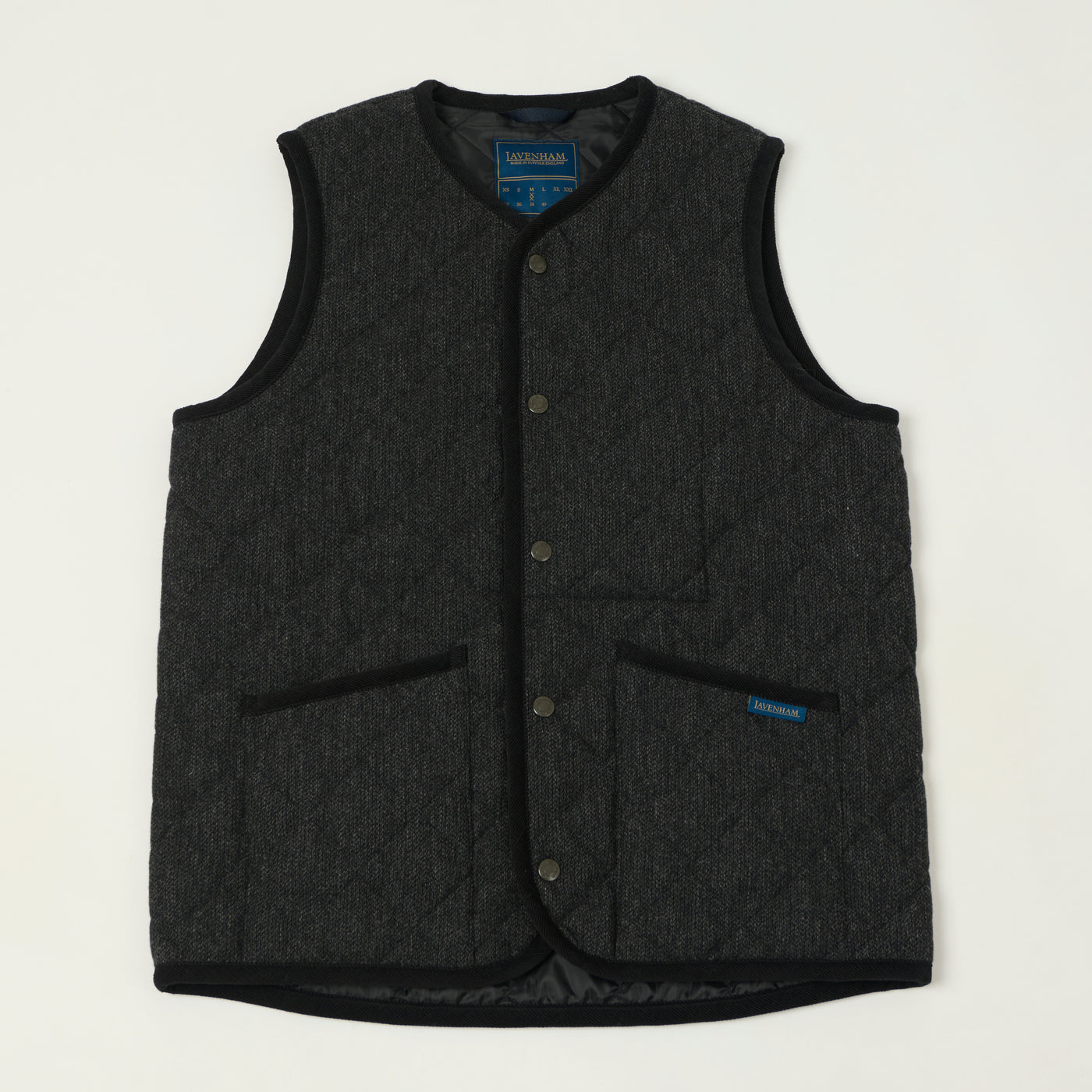 Lavenham Wool Thornham Gilet - Charcoal