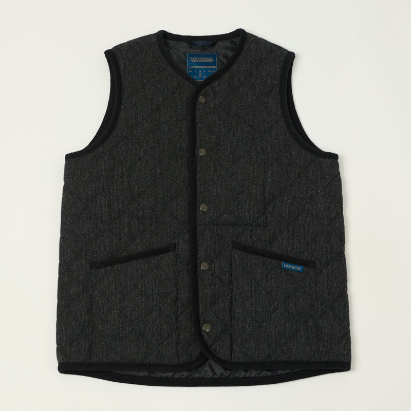 Lavenham Wool Thornham Gilet - Charcoal