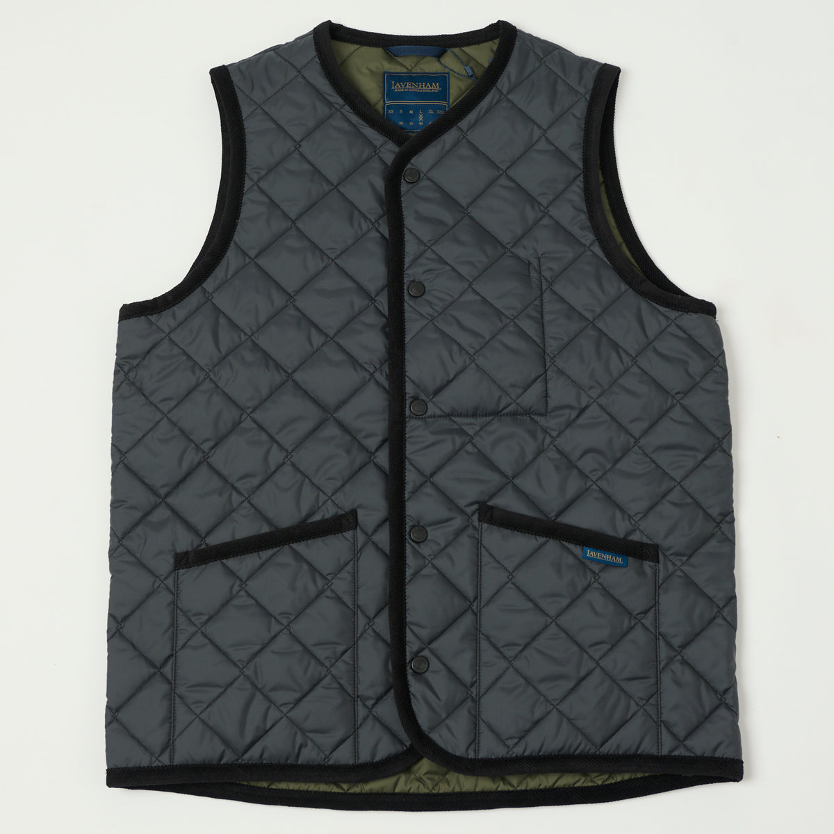 【LAVENHAM for L'ECHOPPE】BIG QUILT GILLET Lavenham Big Quilt Bomber Gilet - Olive Green | SON OF A STAG