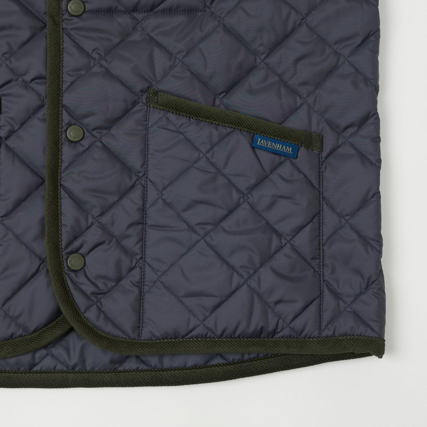 【LAVENHAM for L'ECHOPPE】BIG QUILT GILLET Lavenham Zip Bomber Gilet - Dark Chocolate | SON OF A STAG