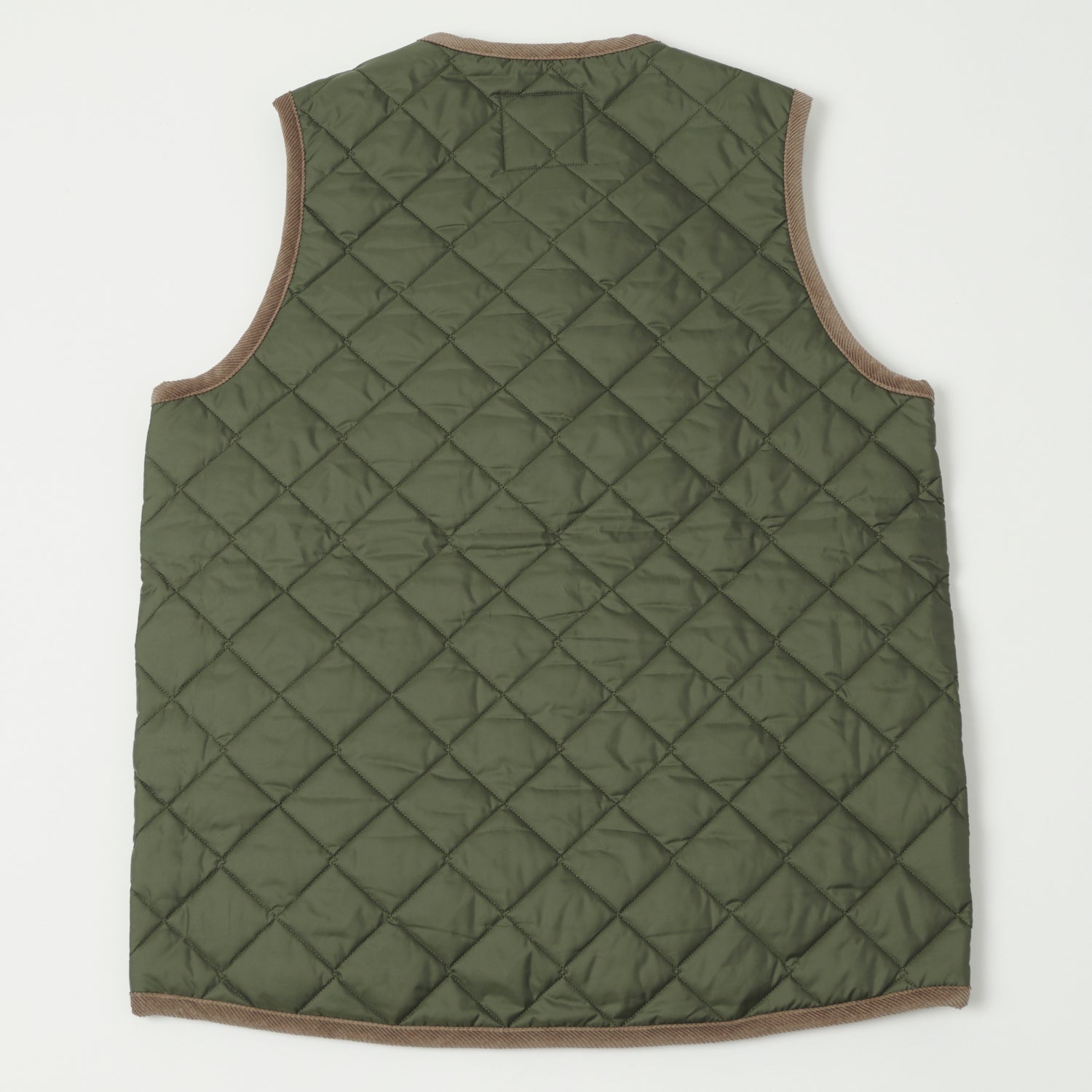 Lavenham Thornham Quilted Gilet - Olive Green/Olive Green