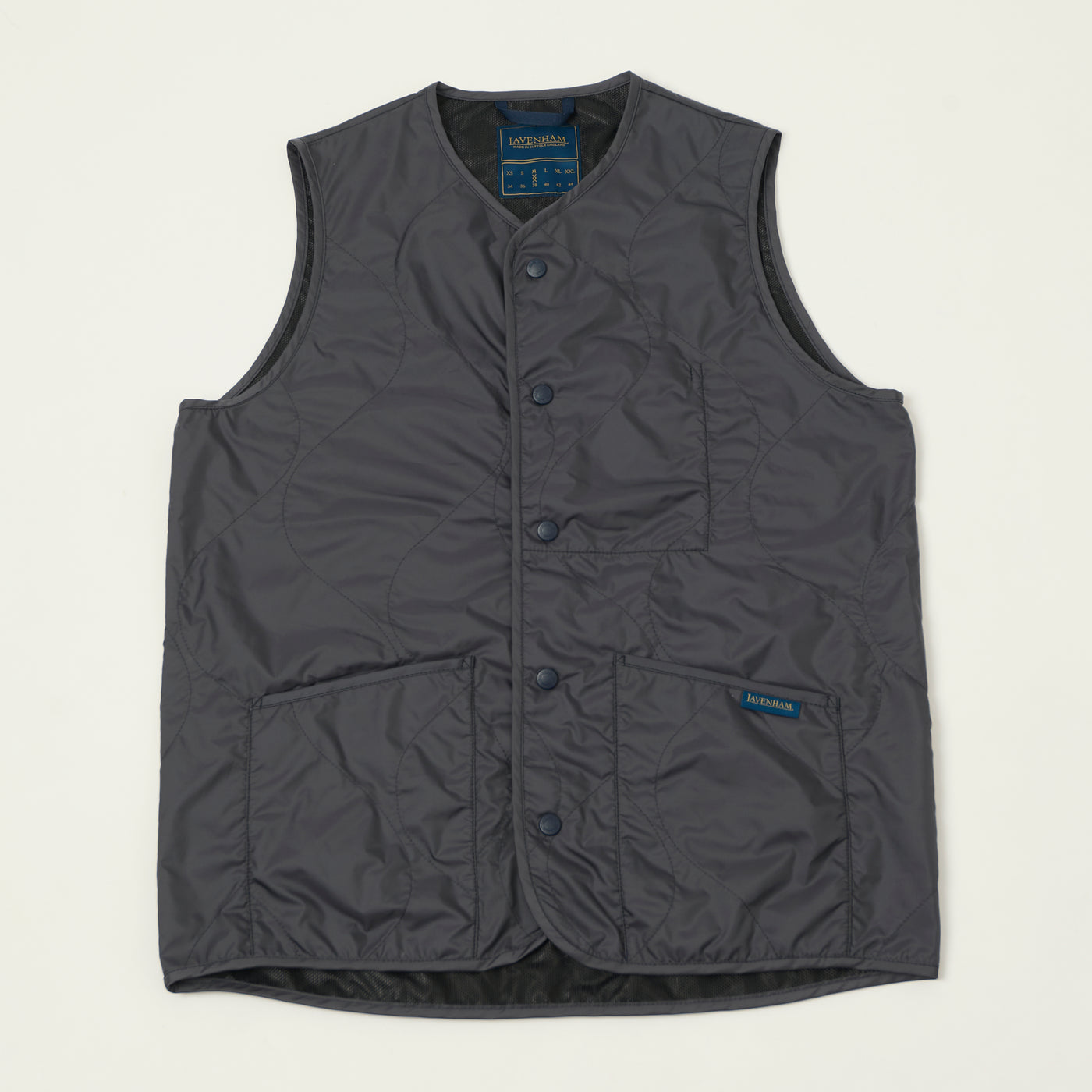 Lavenham Unwadded 'Thornham' Gilet - Suffolk Navy