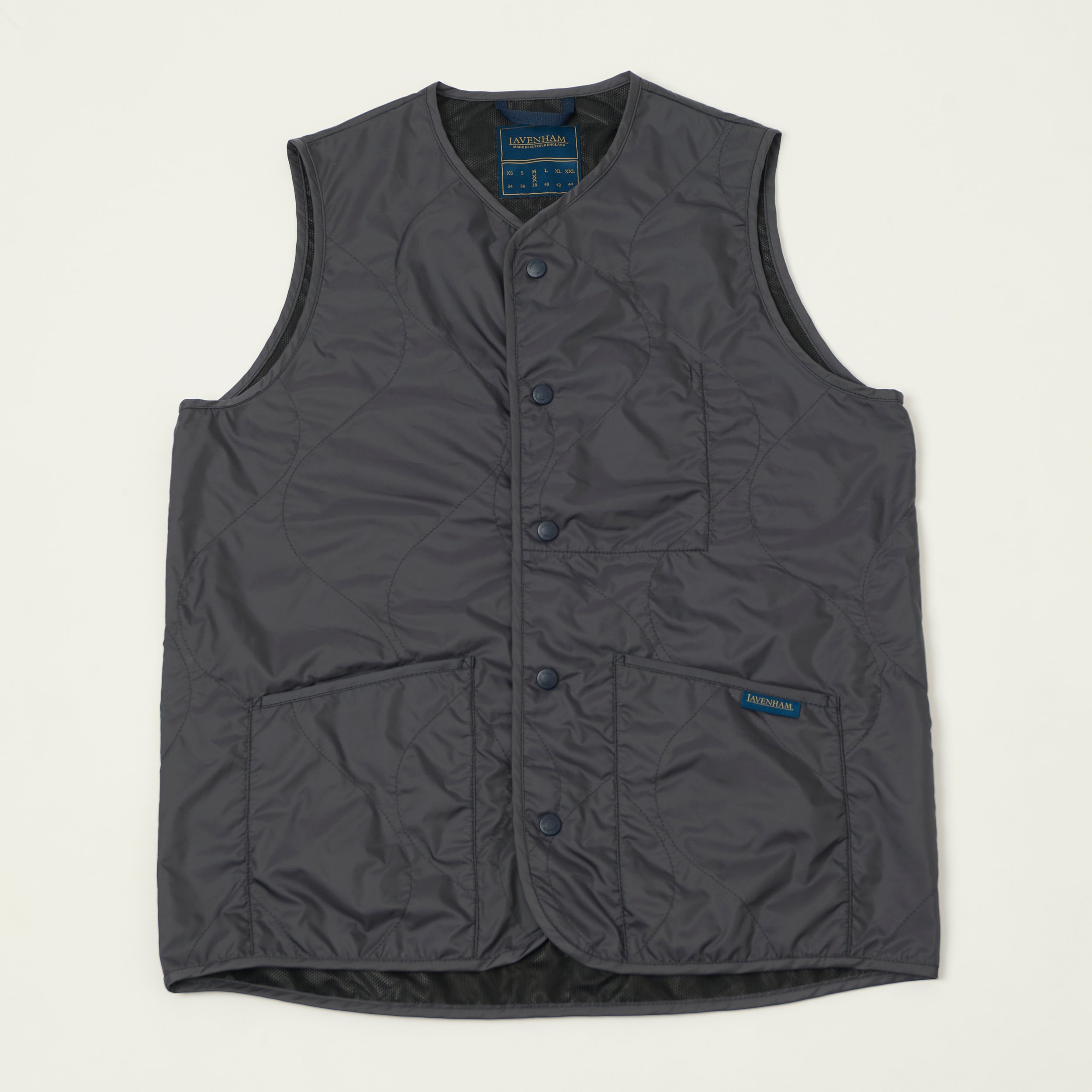 Lavenham Unwadded 'Thornham' Gilet - Suffolk Navy