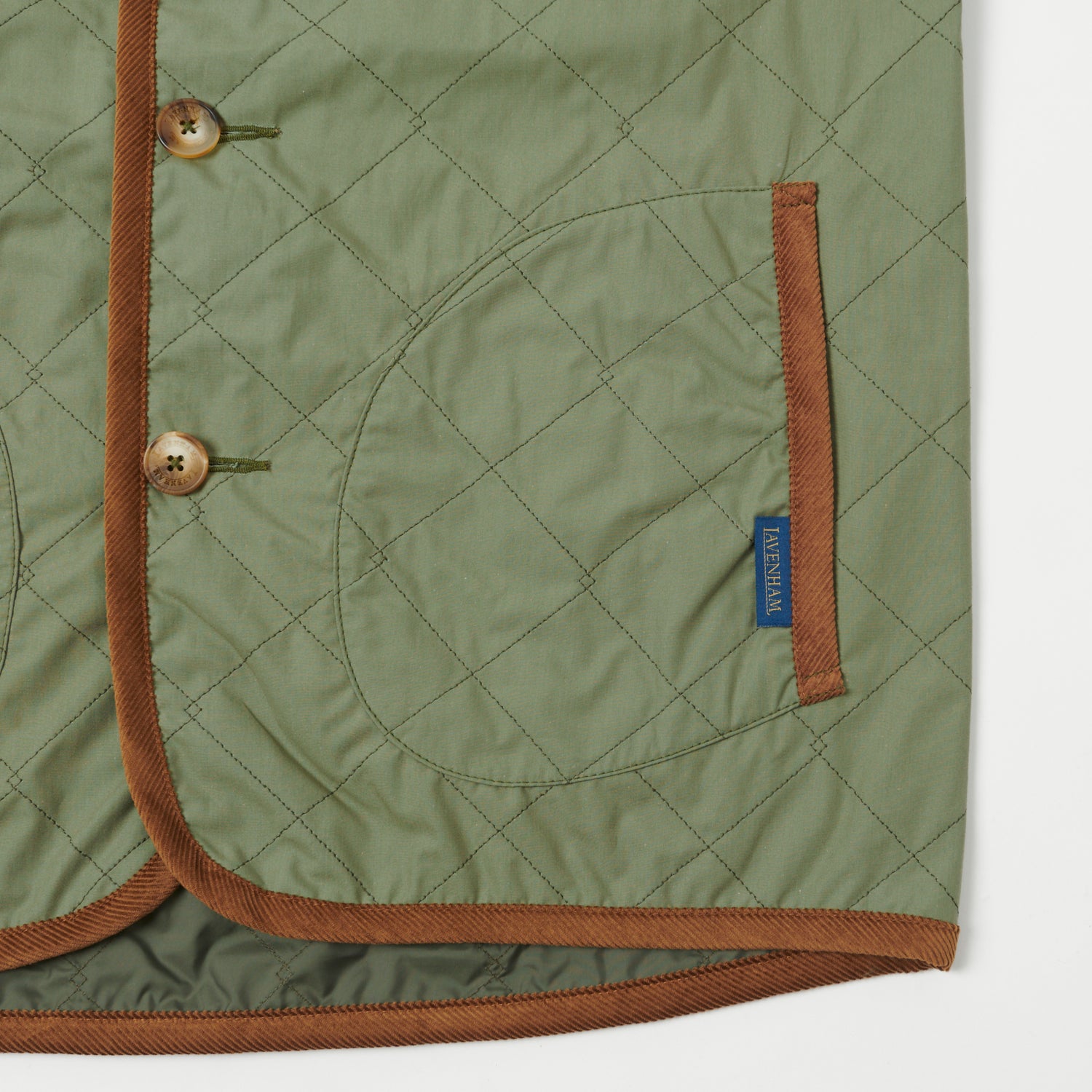Lavenham Unwadded Gilet - Army Green – SON OF A STAG