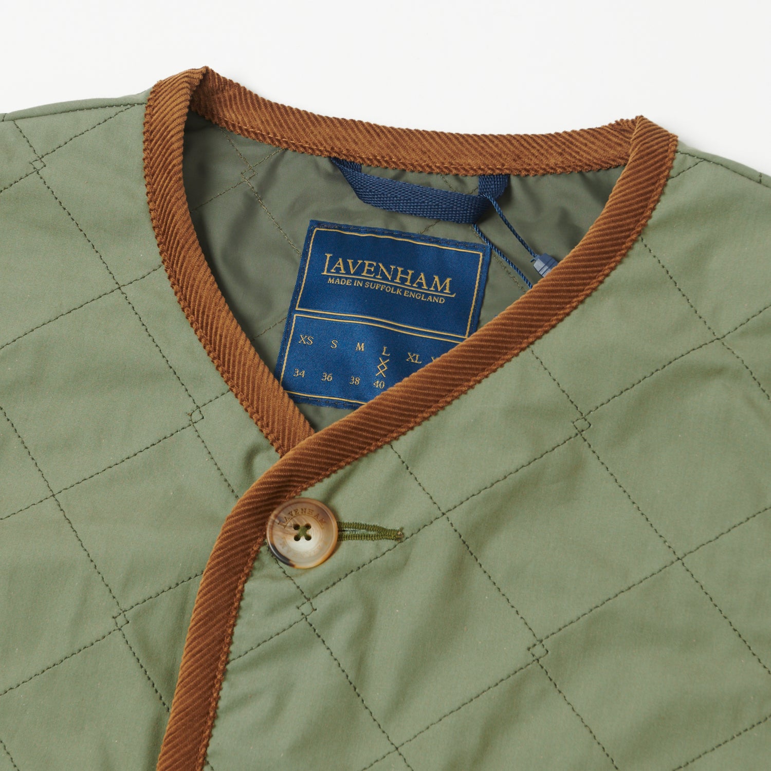 Lavenham Unwadded Gilet - Army Green – SON OF A STAG