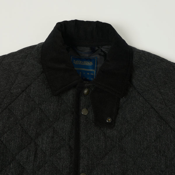 Lavenham 'Son of Stag' Wool Chantry Coat - Charcoal