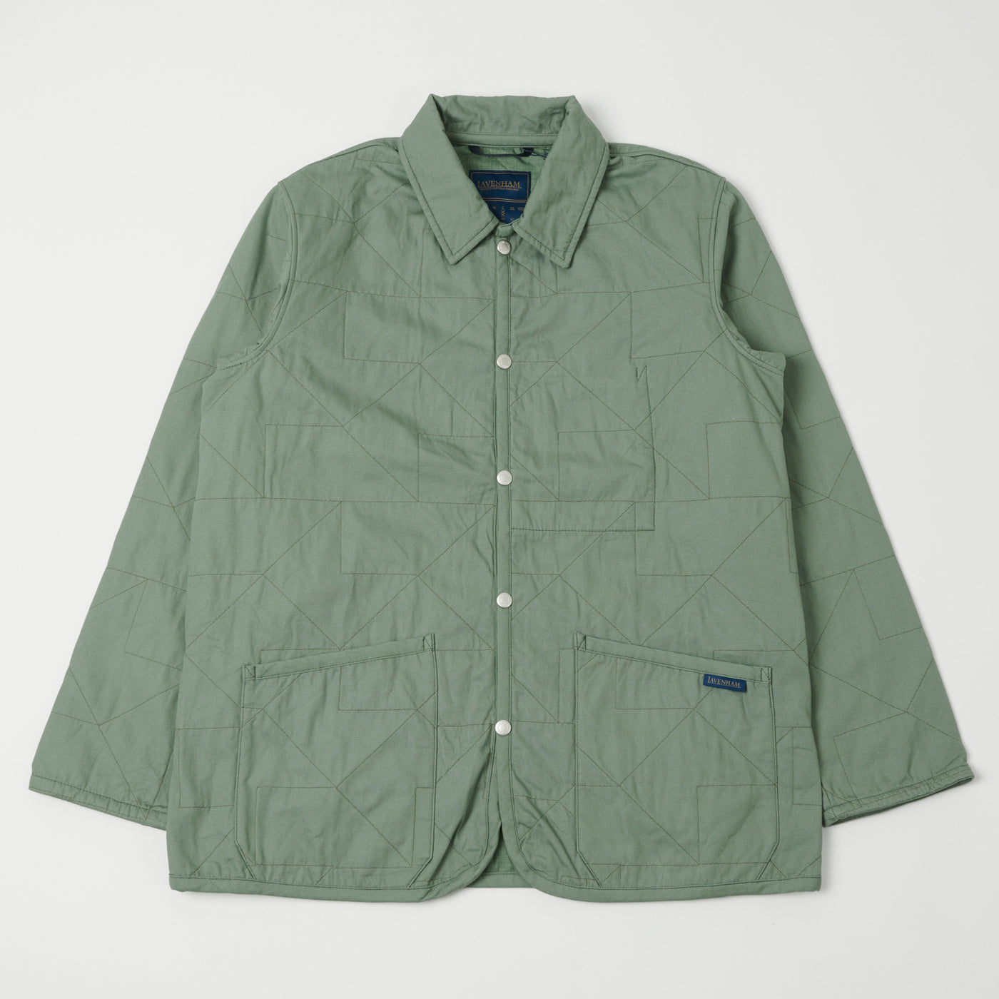Lavenham Unwadded Worker Raydon Jacket - Leaf Green