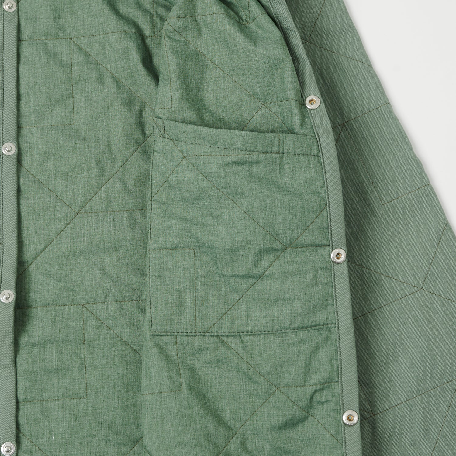 Lavenham Unwadded Worker Raydon Jacket - Leaf Green