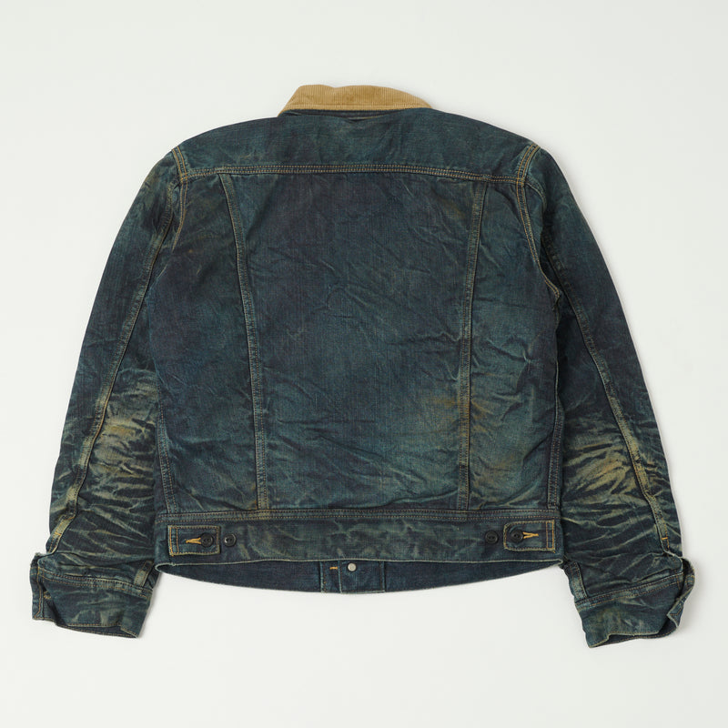 Lee Archives 'Real Vintage Storm Rider' 101-LJ Blanket-Lined Denim Jacket - Heavy Wash