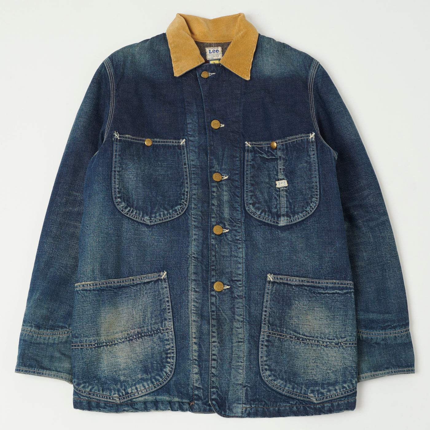 80s Lee 81-LJ Denim Chore Coat VINTAGE LEE DENIM Chore Work Jacket