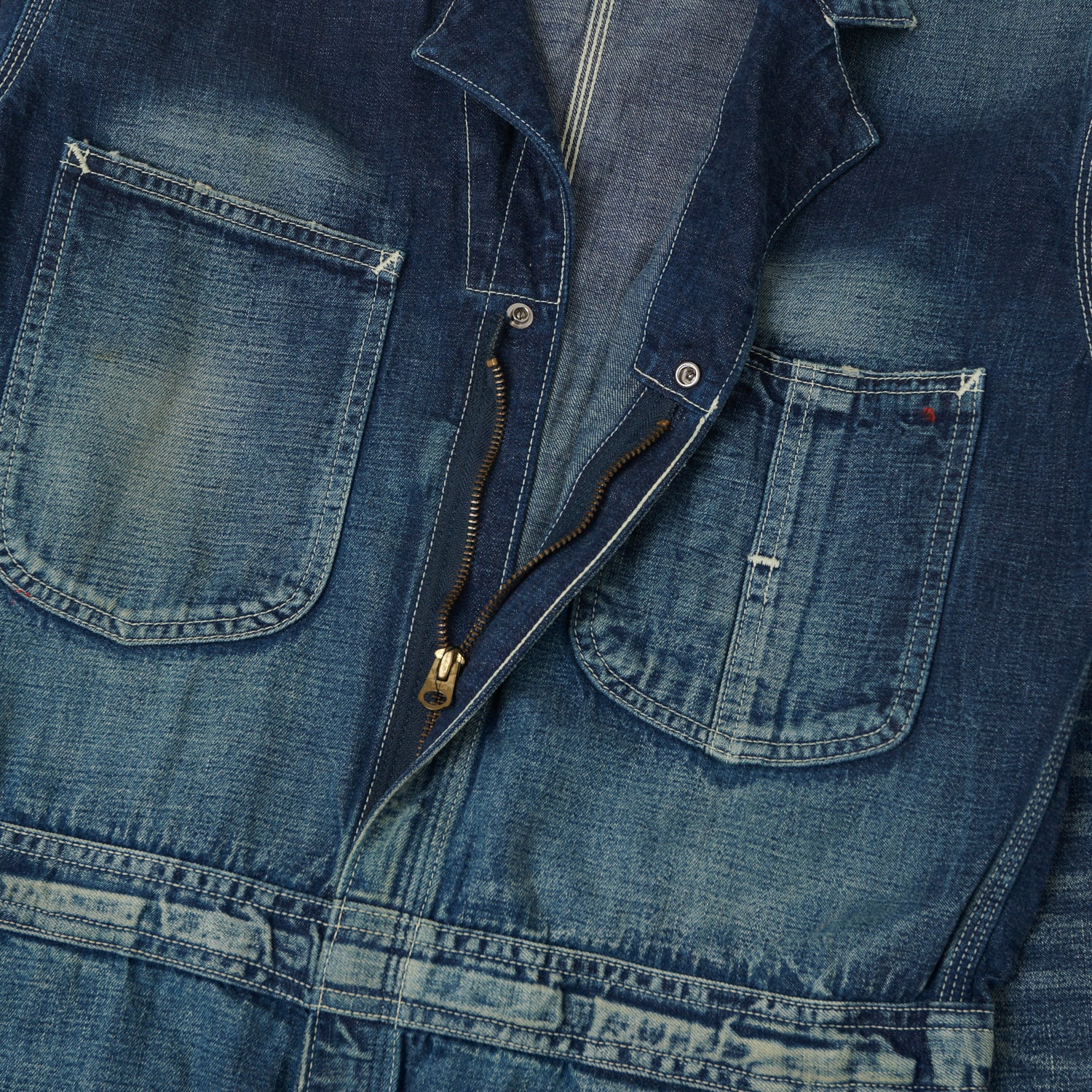 Lee Archives 1950's 'Union Alls' Overalls - Light Wash