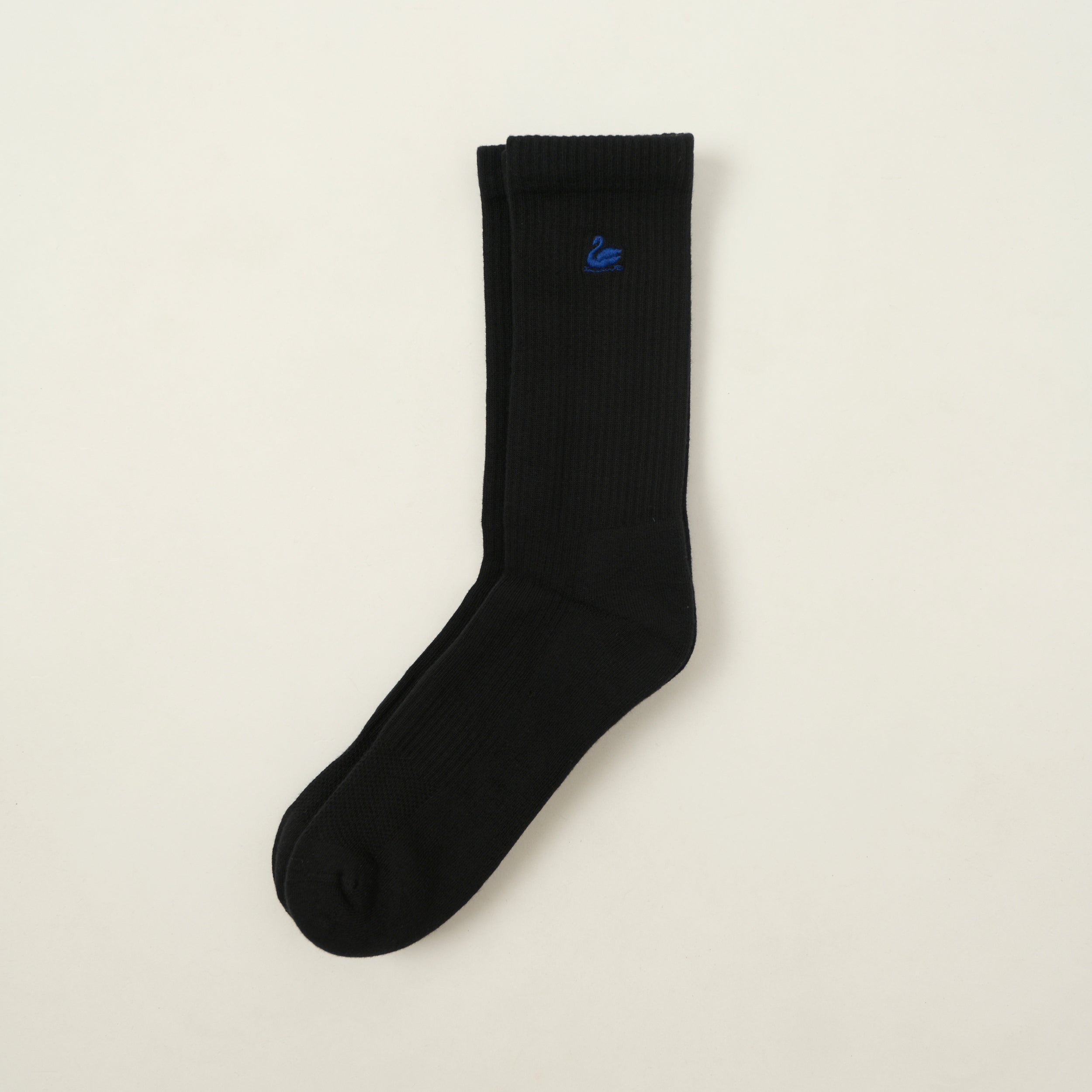 Merz b. Schwanen 2-Pack Classic Tennis Socks - Deep Black