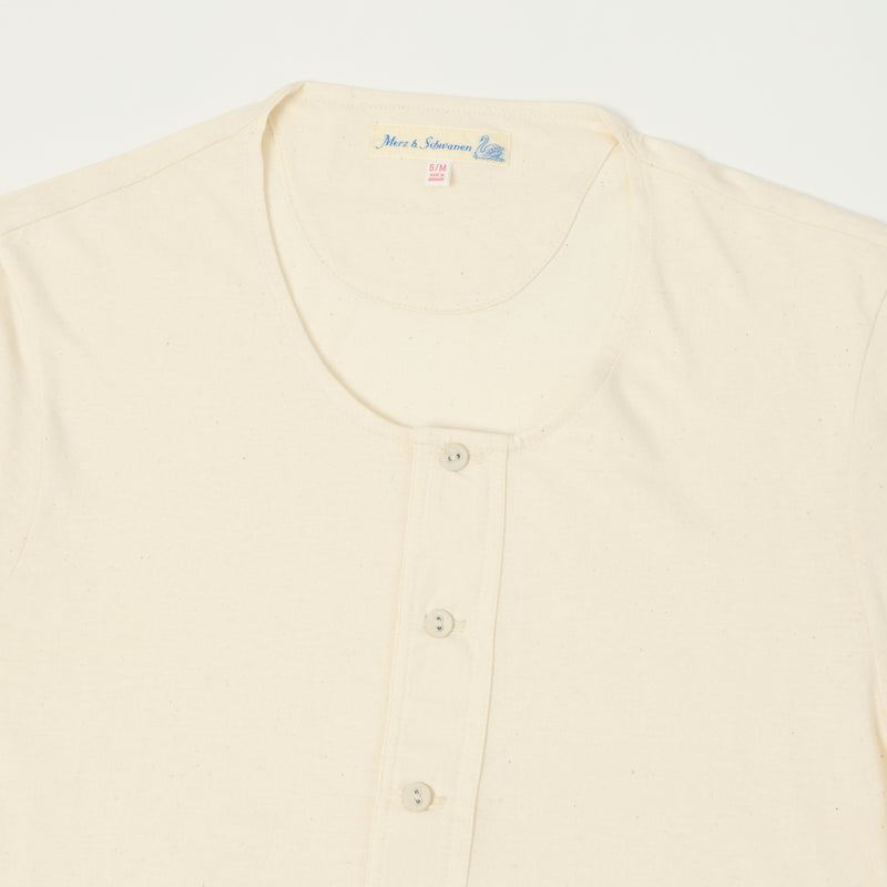 Merz b. Schwanen 101 3/4 Sleeve Henley - Nature