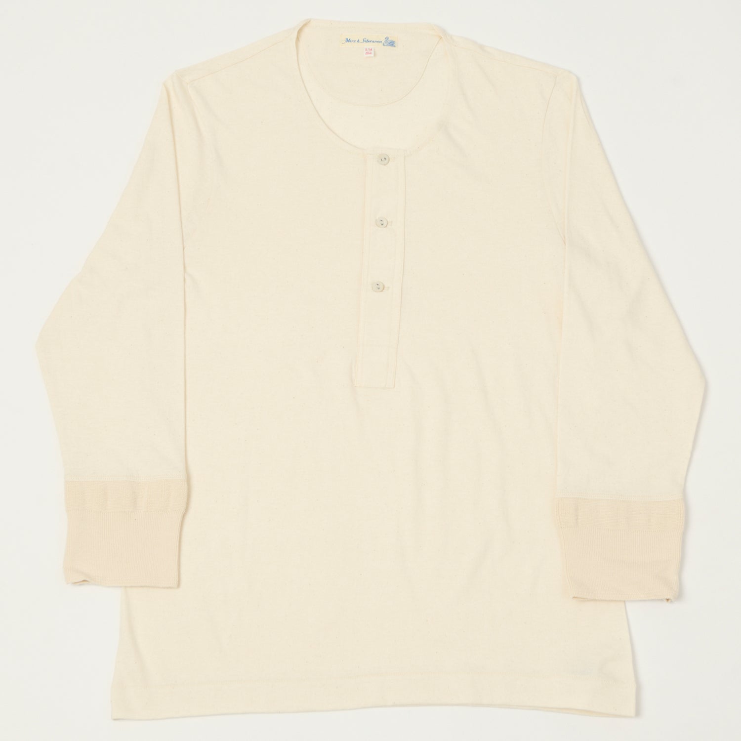 Merz b. Schwanen 101 3/4 Sleeve Henley - Nature
