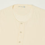 Merz b. Schwanen 103 Lightweight Short Sleeve Henley - Nature
