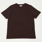 Merz b. Schwanen 2S14 Heavy Crew Neck Tee - Coffee