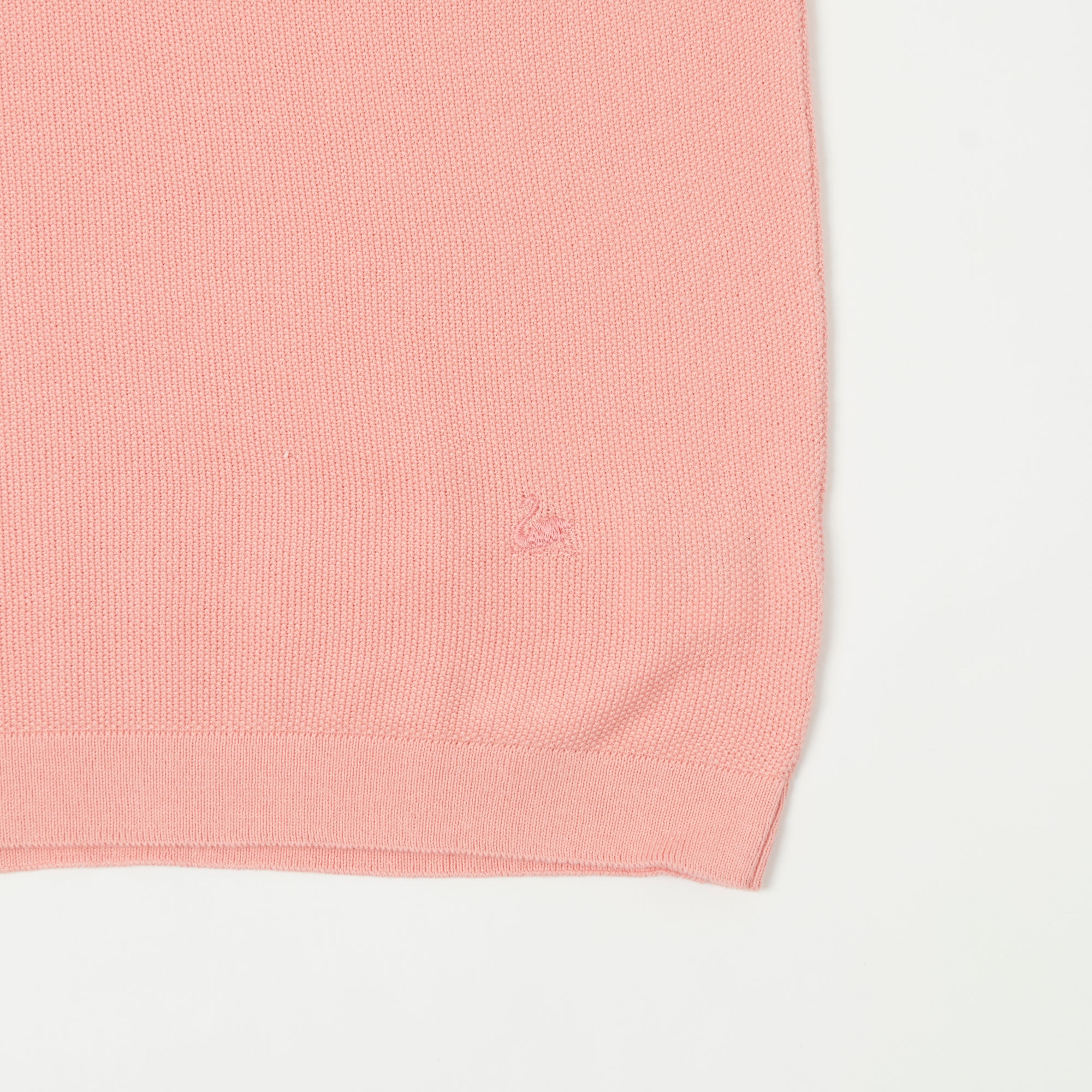 Merz b. Schwanen 'Good Basics' Plant Based Pique Polo Shirt - Peach